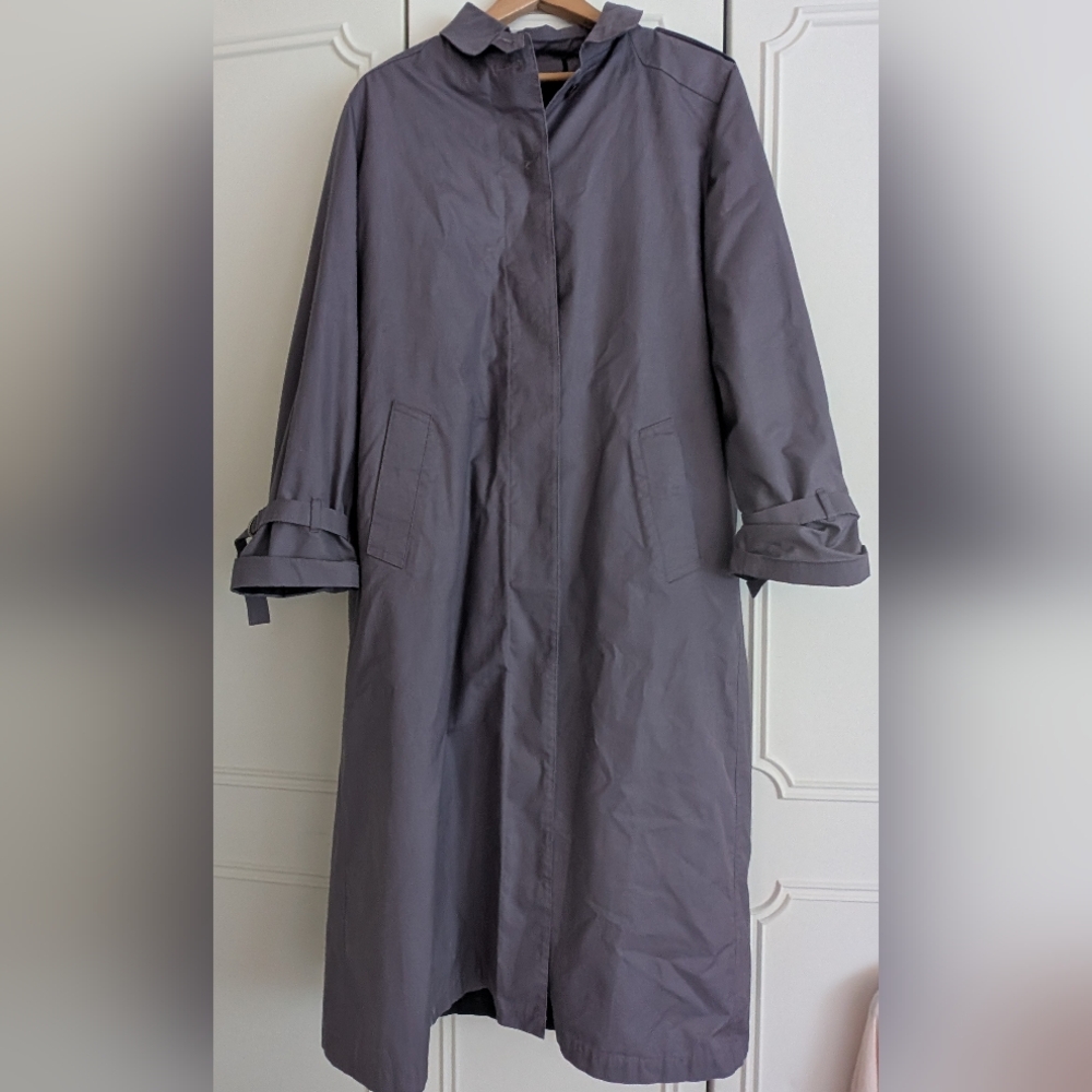 London Fog Purple Trench Coat